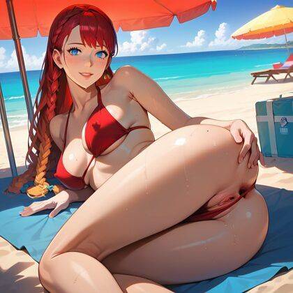 Makima photo shoot on the beach - #12
