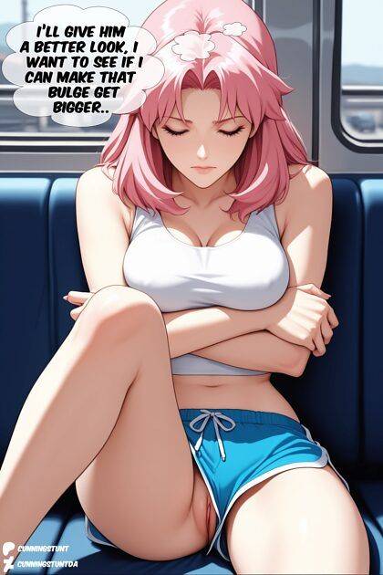 Pinkie on bus - #18