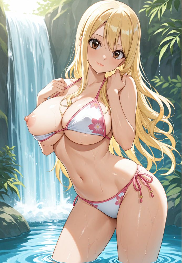 Lucy Heartfilia removes her bikini - #2