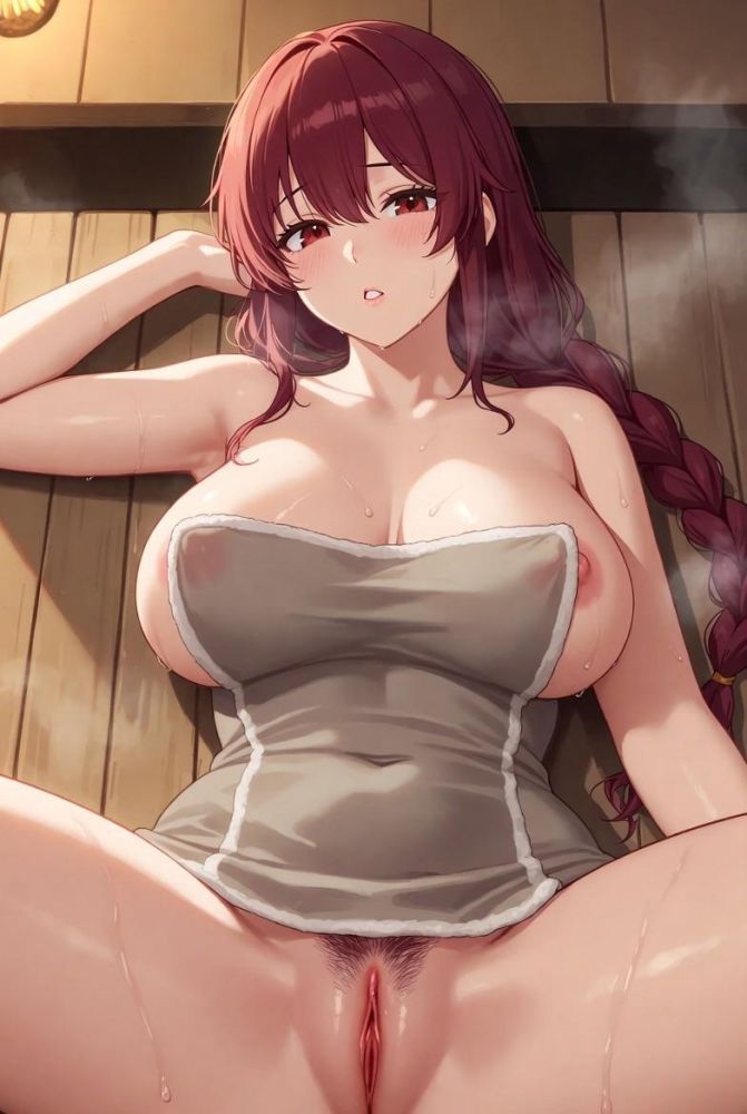 Beautiful Women Enjoying a Sauna - #5