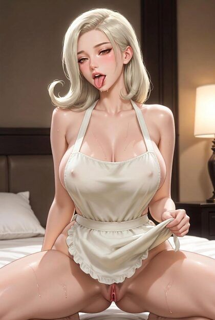 Attractive women doing chores in aprons - #21