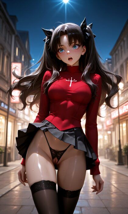 Tohsaka Rin sudden cloth burst - #29