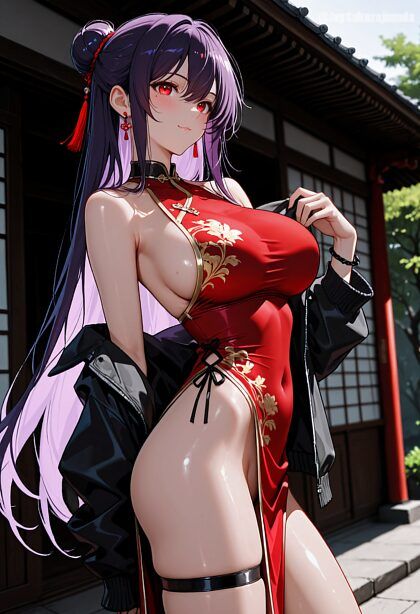 Red might just suit her quite well - #16