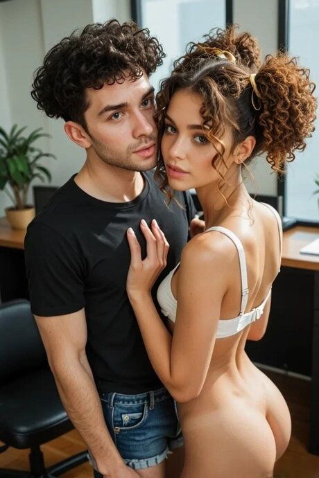Skinny AI generated babe Lisa Brown fucking in her office IR sex compilation - #5