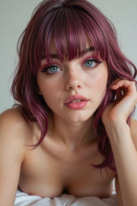 AI generated beauty Violet Nova masturbating and fucking in the bedroom - #1