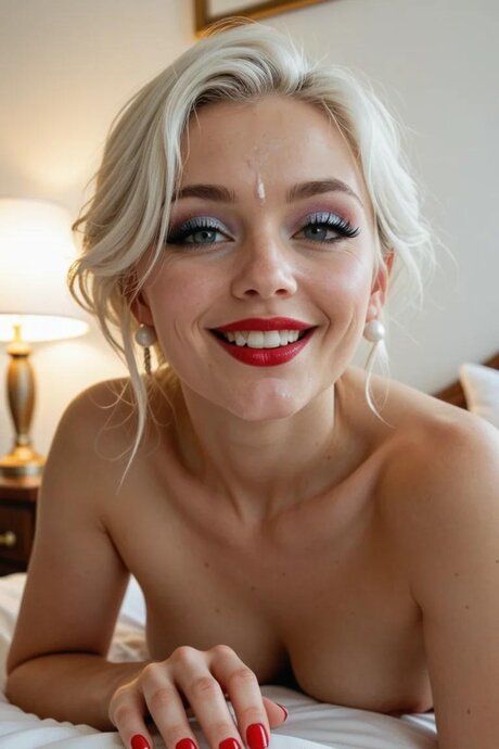 Blonde AI generated babe Vivienne Sterling sucking and fucking in POV - #10