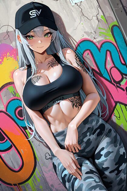 Graffiti Street Girl - #5