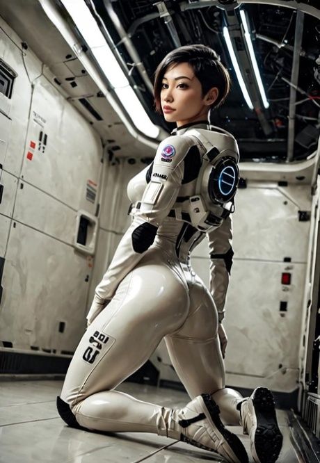 Pretty model flaunts her big booty in an AI generated compilation - #10