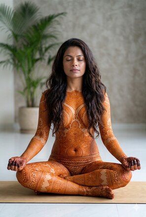 Nude mehndi photography - #14