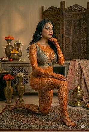 Nude mehndi photography - #7