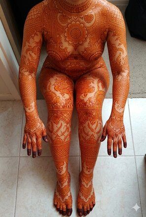 Nude mehndi photography - #17