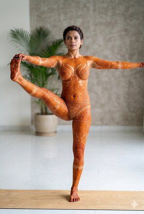Nude mehndi photography - #13