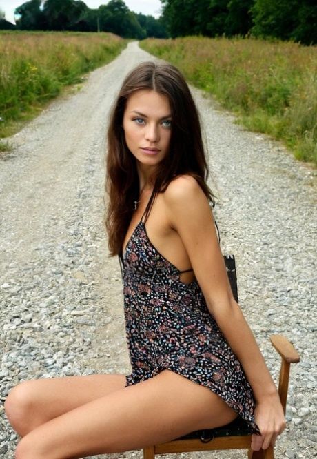 Petite AI generated GF shows her tiny tits in an outdoor compilation - #9