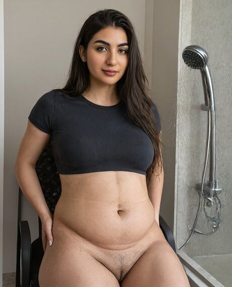 Plump Indian chick gets naked in a bathroom while changing her clothes - #5