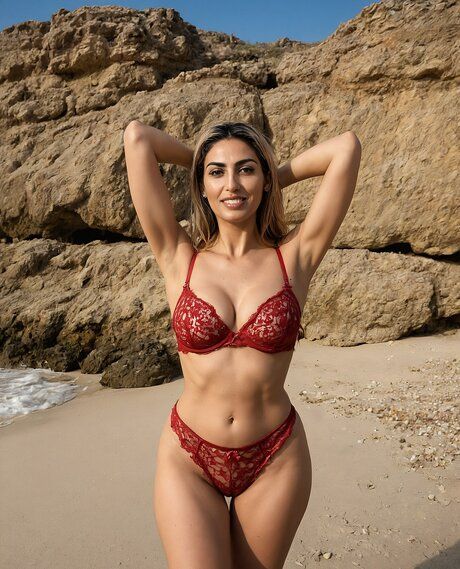 Sexy mature woman gets totally naked while on a beach by herself - #7