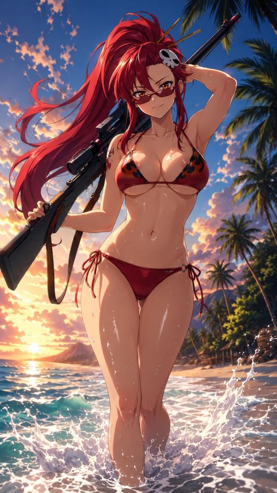 Beach fun with Yoko Littner - #3