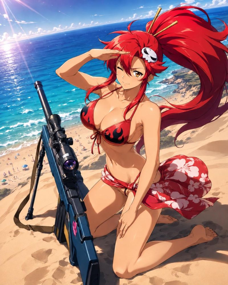 Beach fun with Yoko Littner - #17