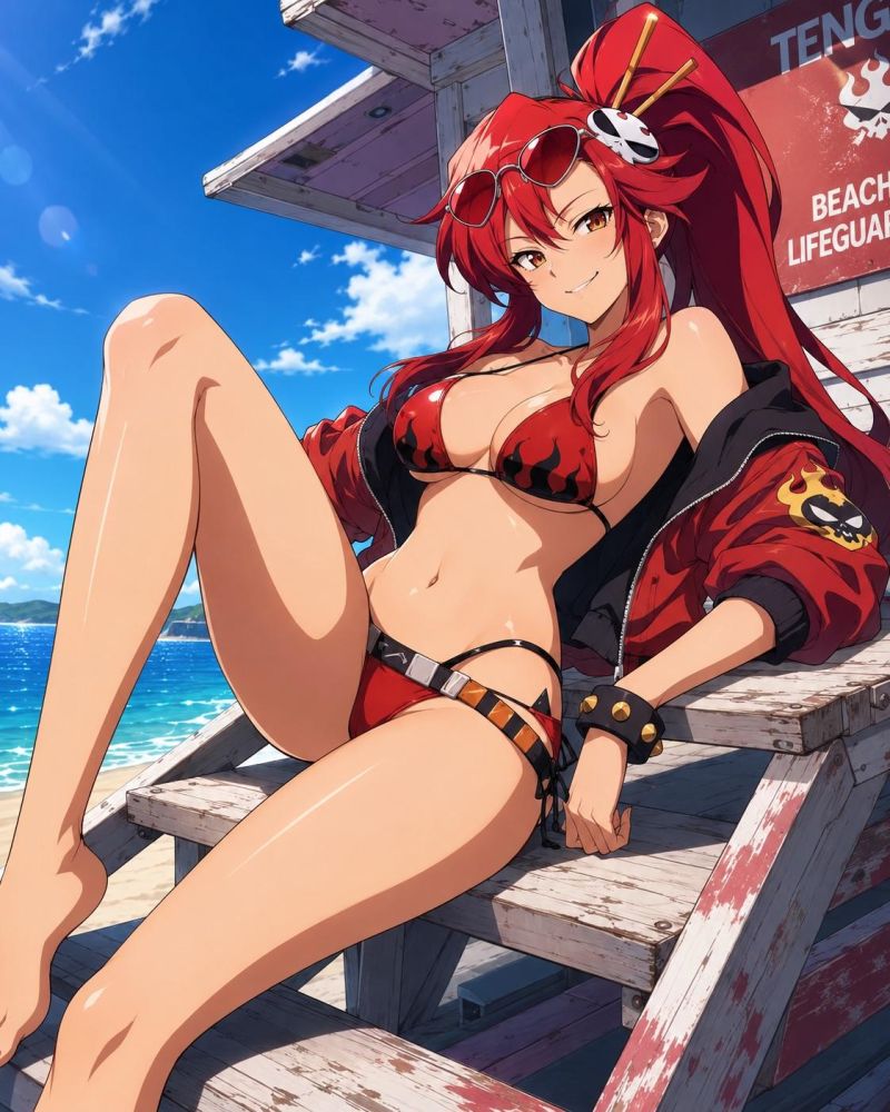 Beach fun with Yoko Littner - #16