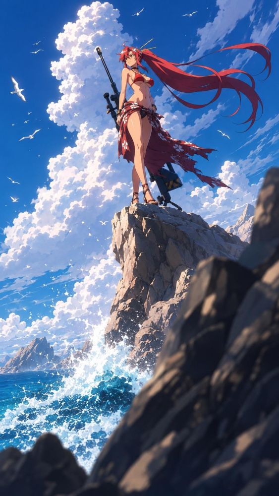 Beach fun with Yoko Littner - #1