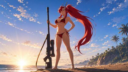 Beach fun with Yoko Littner - #28