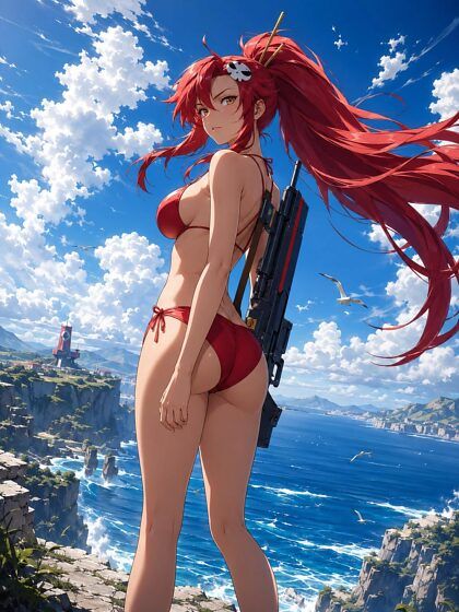 Beach fun with Yoko Littner - #22