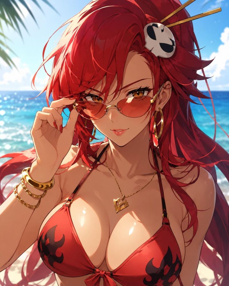 Beach fun with Yoko Littner - #12