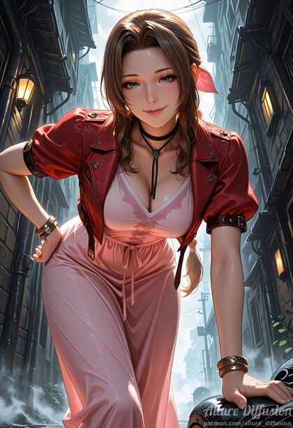 Aerith in white lingerie - #7