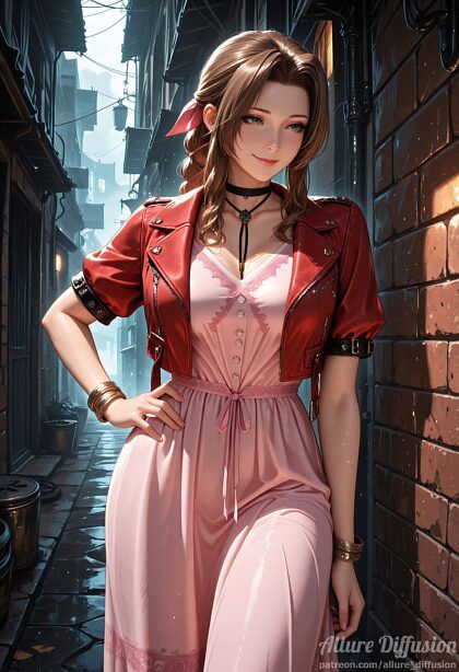 Aerith in white lingerie - #6