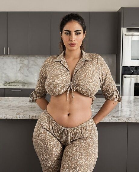 Curvy female strikes great nude poses after removing her swimwear - #3