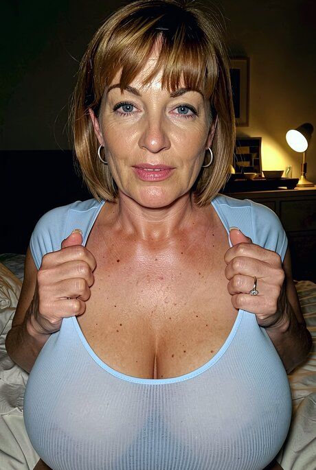 Middle-aged woman gets naked while masturbating her horny vagina - #1