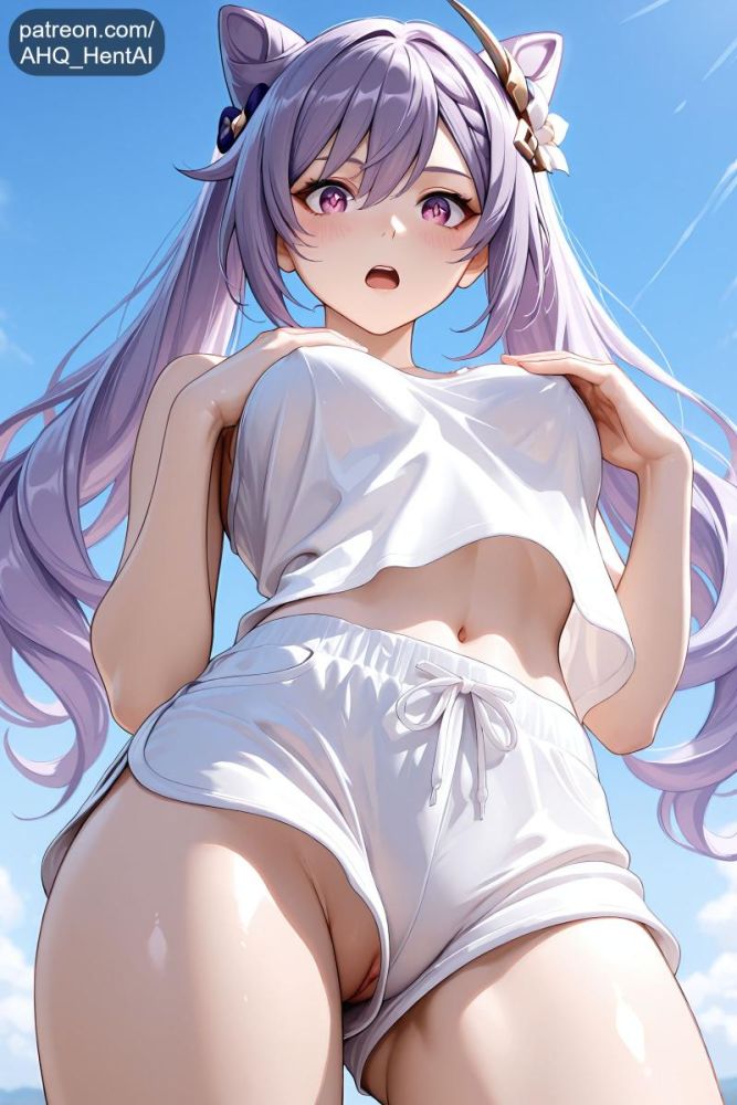 Keqing - Shorts, pussy - #4