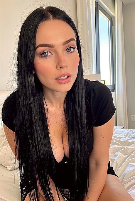 Dark-haired girl with perky tits gets cum on her big boobs after a double fuck - #4