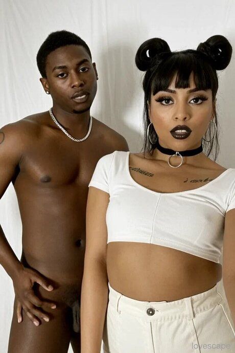 Beautiful women indulge in interracial threesome in the nude - #3
