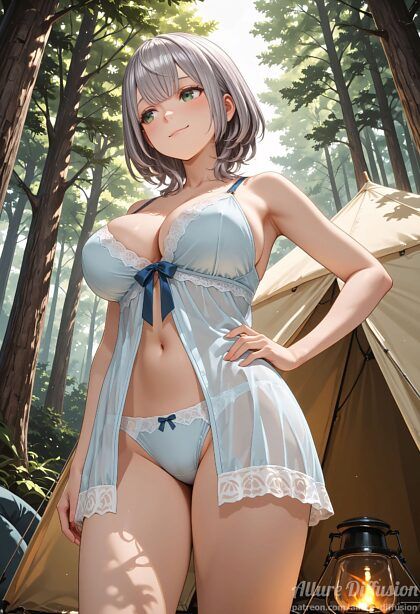 Shirogane Noel in her light blue lace babydoll - #8