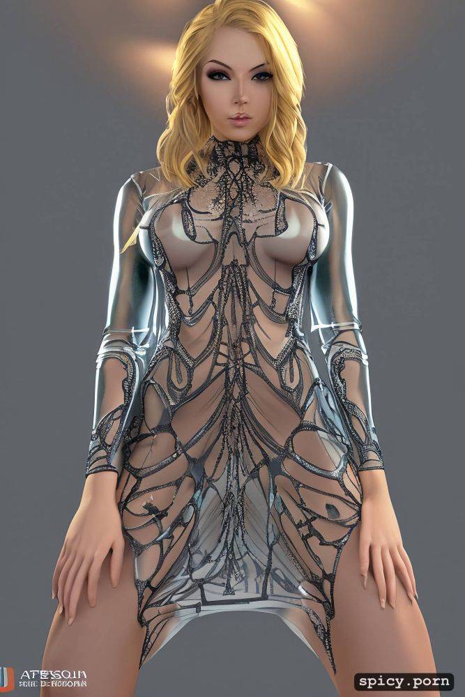 transparent silk dress, max txaa, smooth color gradient, stop 30 - #main