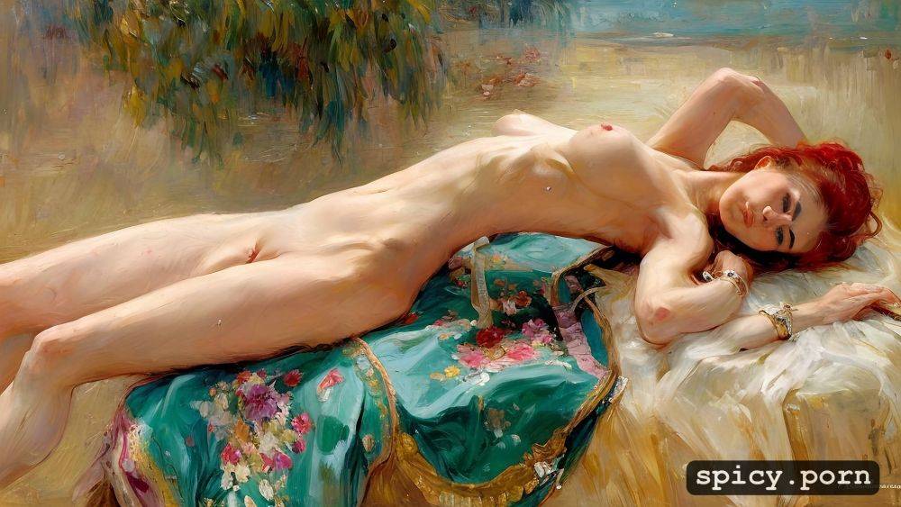 blushing, art by vasily surikov, ultra detailed, wet pussy, thick body - #main