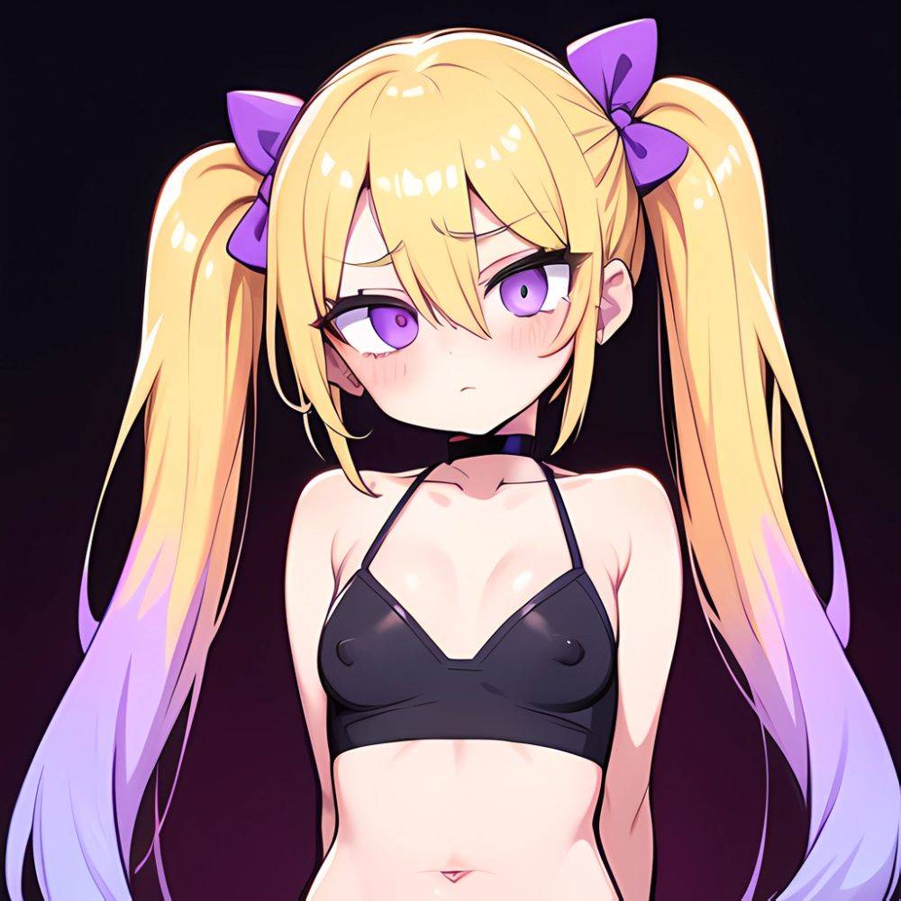 Ninomiya Asuka 1girl Arms Behind Back Bare Shoulders Bikini Bikini Skirt Blonde Hair Blush Braid Breasts Choker Collarbone Cover, 1610755261 - AIHentai - #main