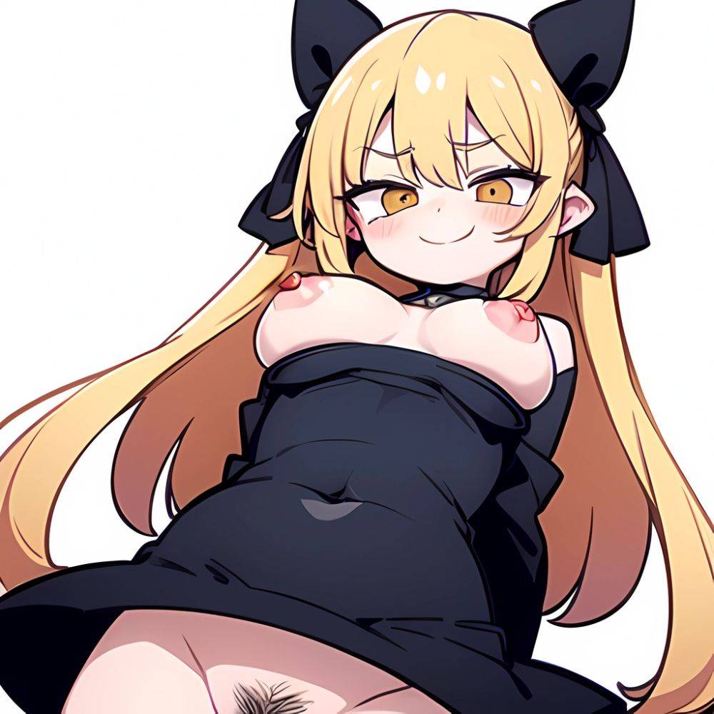 Gareth Fate 1girl Blonde Hair Blush Stickers Breasts Covered Nipples Hair Flaps Large Breasts Looking At Viewer Navel Nipples Pu, 1268283222 - AIHentai - #main
