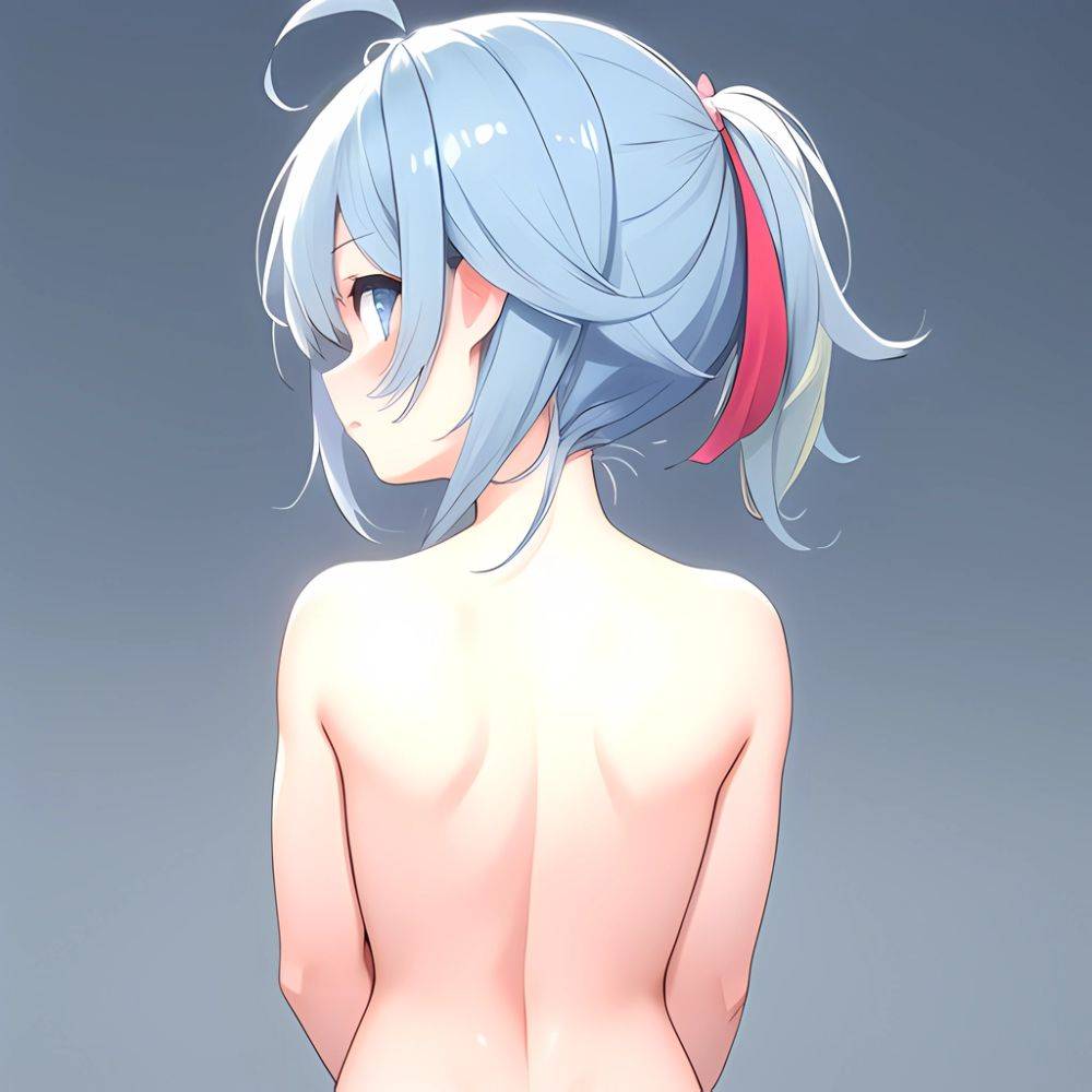 Small Breasts Small Boobs Furina Genshin Impact 1girl Ahoge Blue Eyes Blue Hair Blush Breasts Closed Mouth Collarbone Completely, 1237635339 - AIHentai - #main