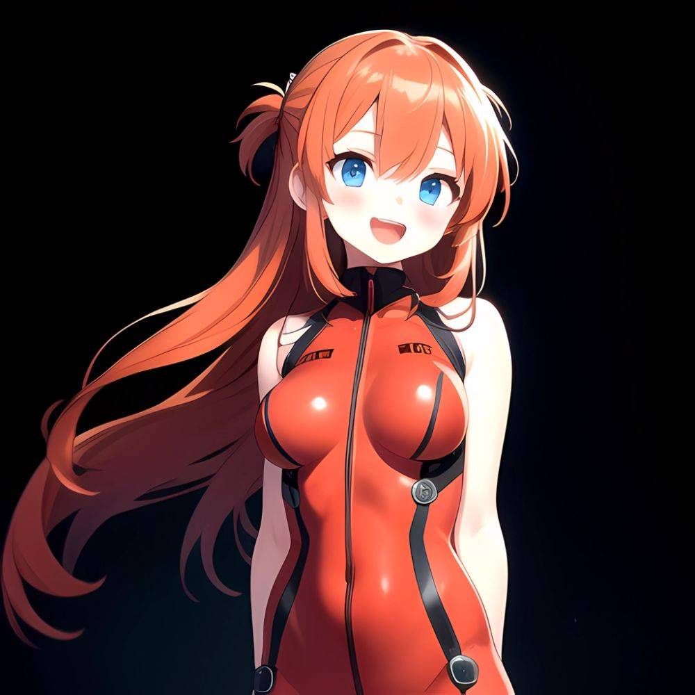 Souryuu Asuka Langley 1girl Blue Eyes Bodysuit Breasts Large Breasts Long Hair Looking At Viewer Open Mouth Orange Hair Plugsuit, 2179703838 - AIHentai - #main