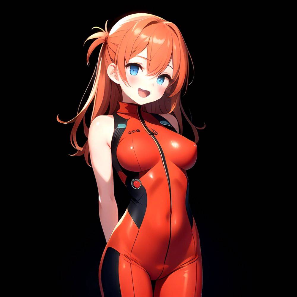 Souryuu Asuka Langley 1girl Blue Eyes Bodysuit Breasts Large Breasts Long Hair Looking At Viewer Open Mouth Orange Hair Plugsuit, 2497785740 - AIHentai - #main