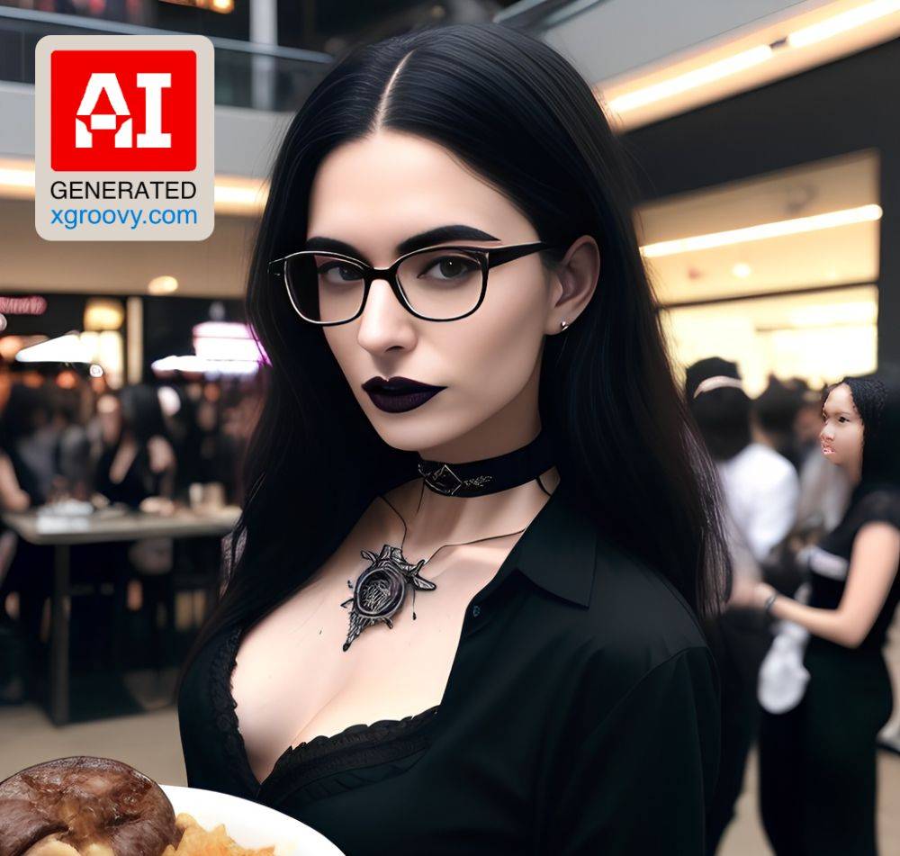 I'm just a fucking goth girl at the mall, eating and feeling like shit. - #main