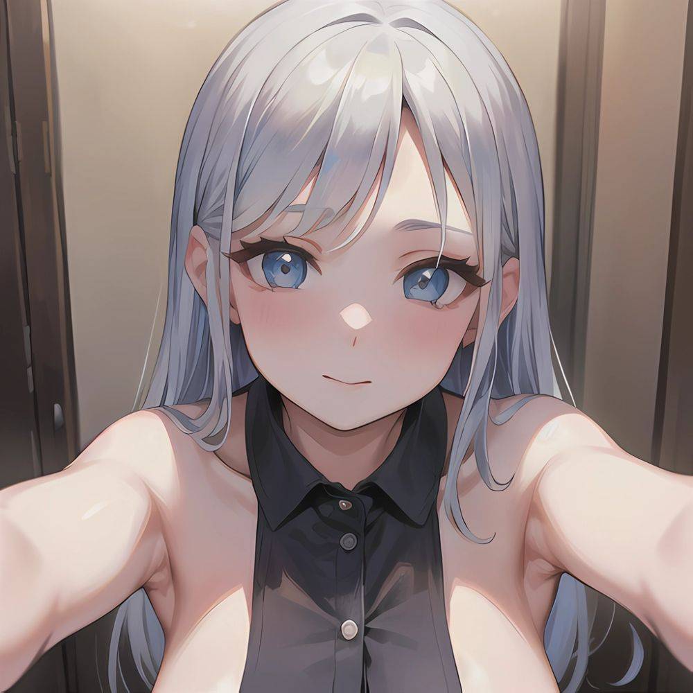 Blue Eyes Silver Hair Sexy Mature Women Naked Big Breasts Cowgirl Position Absurdres Blush 1 1 Highres Detail Masterpiece Best, 2424527859 - AIHentai - #main