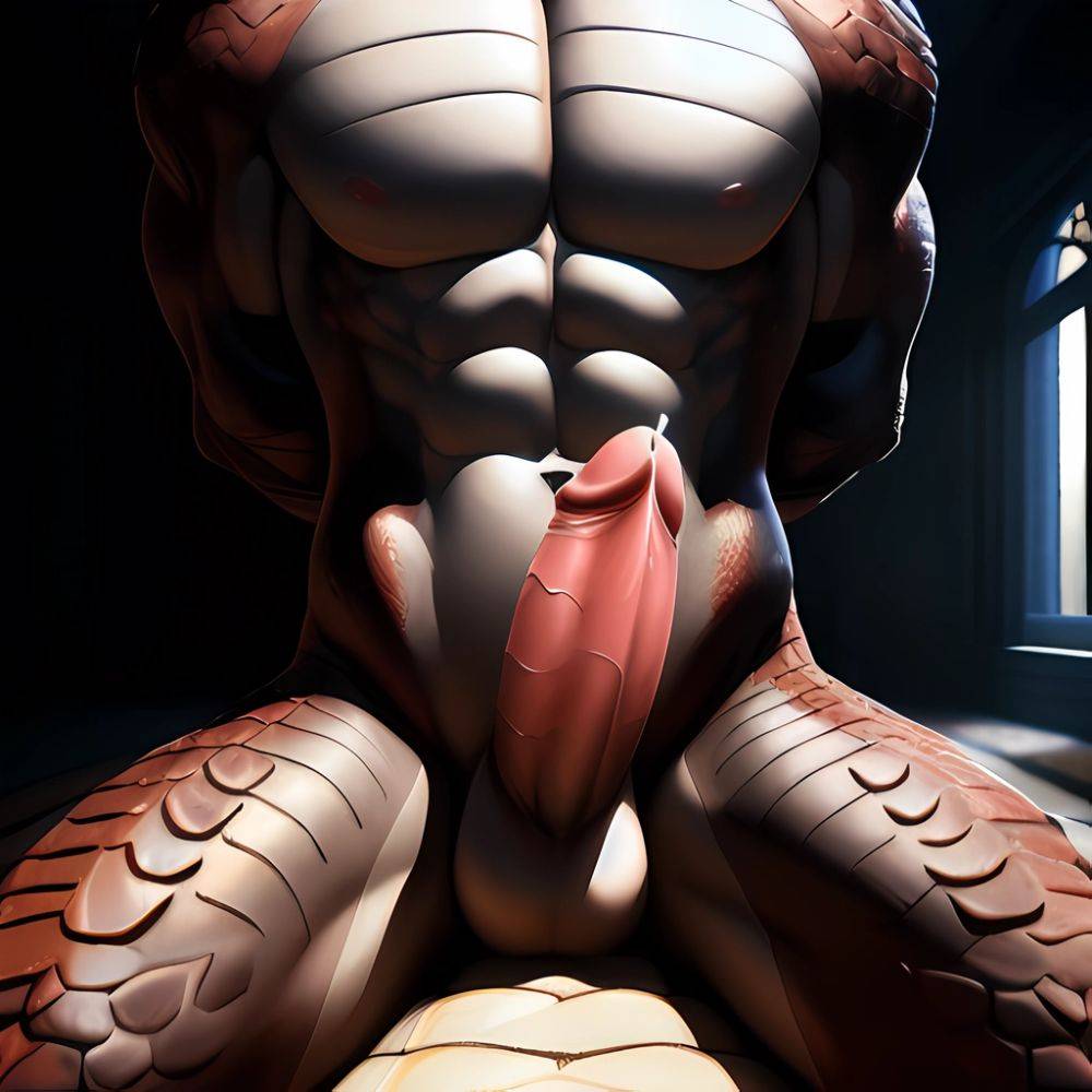 Anthro Dragon Male Solo Abs Cum Dripping Muscular Dragon Penis Genital Slit Furry Sitting Realistic Scales Detailed Scales Textu, 1088383138 - AIHentai - #main