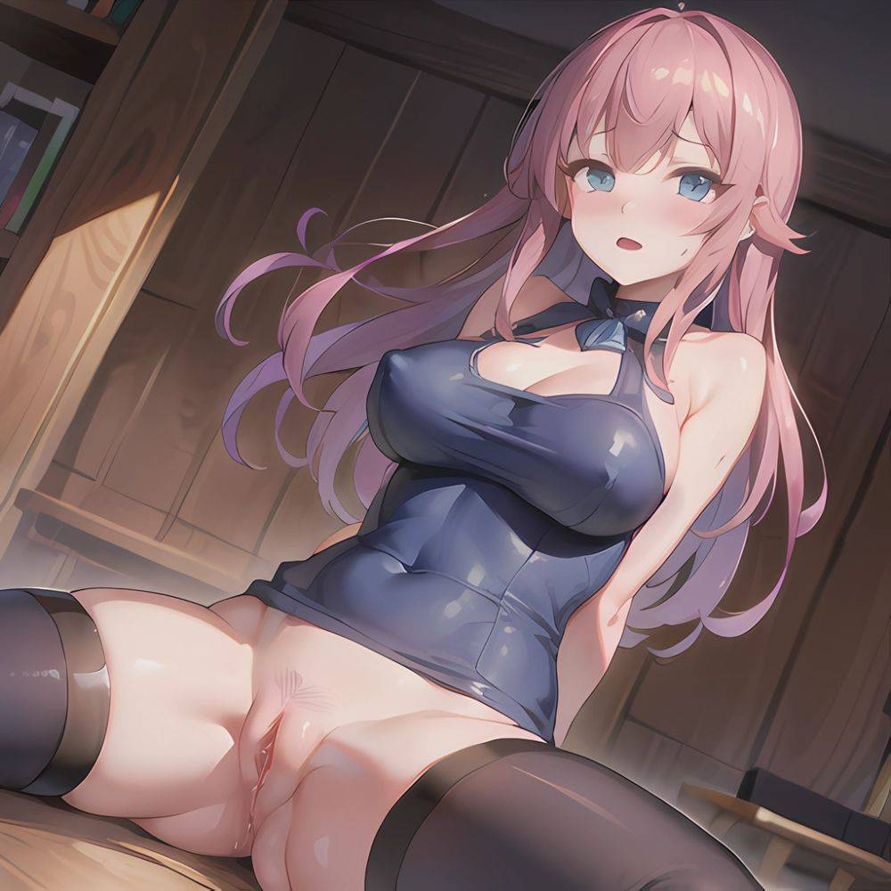 Solo Masterpiece Best Quality 1girl Huge Breasts Pussy Dildo Vaginal Masturbation Blue Eyes Exposed Breasts Spread Legs Blush We, 1907453030 - AIHentai - #main