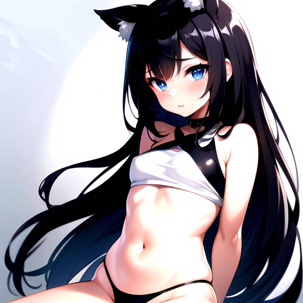 1girl Sexy Blue Eyes Arms Behind Back Facing The Camera Looking At The Camera, 124441944 - AIHentai - #main