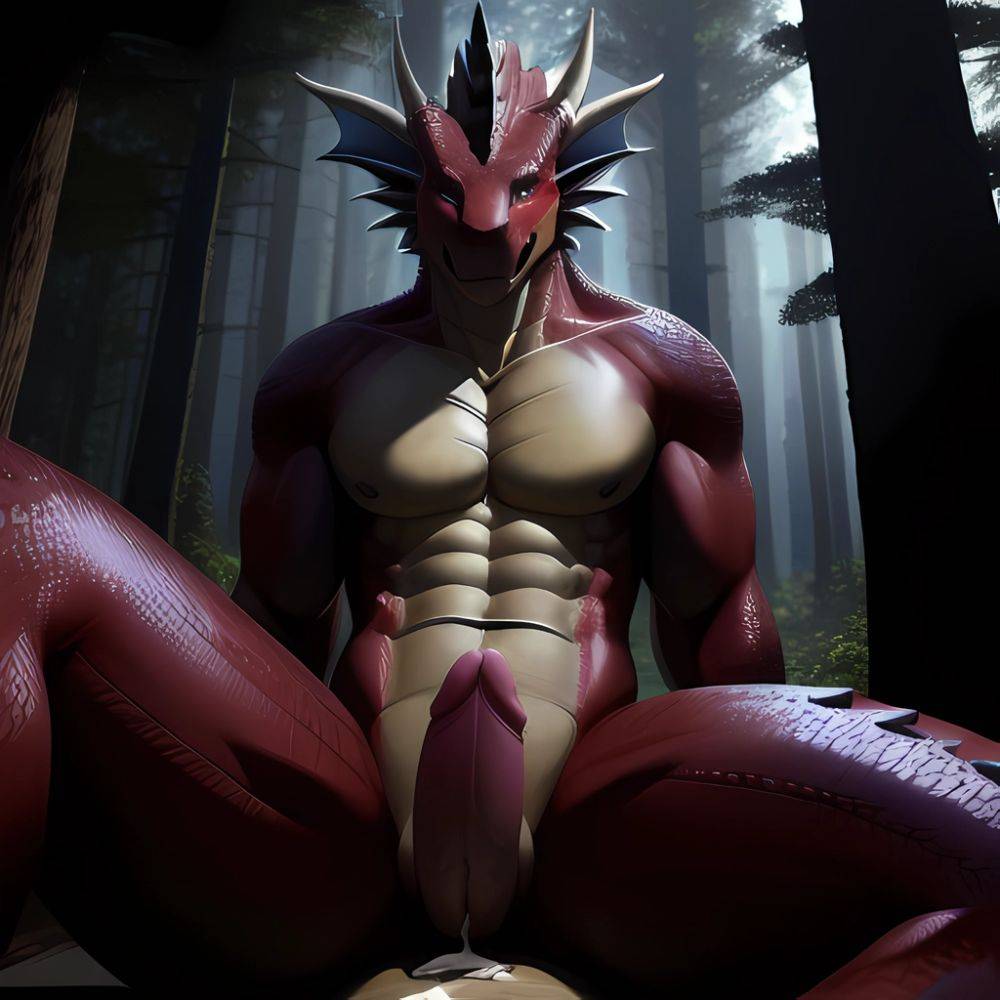 Anthro Dragon Male Solo Abs Cum Dripping Muscular Dragon Penis Genital Slit Furry Sitting Realistic Scales Detailed Scales Textu, 2606620014 - AIHentai - #main
