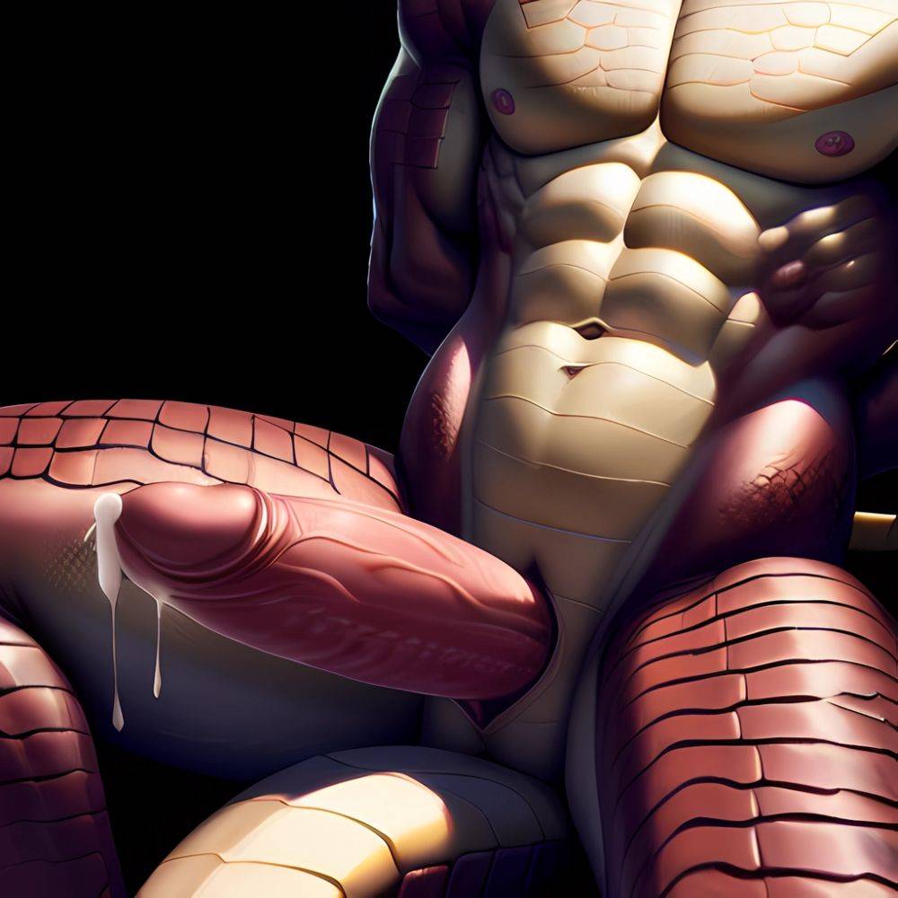 Anthro Dragon Male Solo Abs Cum Dripping Muscular Dragon Penis Genital Slit Furry Sitting Realistic Scales Detailed Scales Textu, 1137728295 - AIHentai - #main