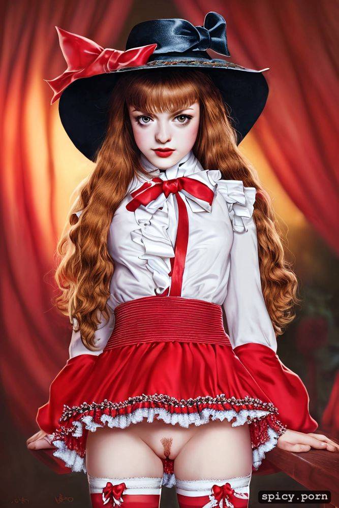 lydia deetz, clit pussy, sadie sink, cute young face, tits, red frilly dress - #main