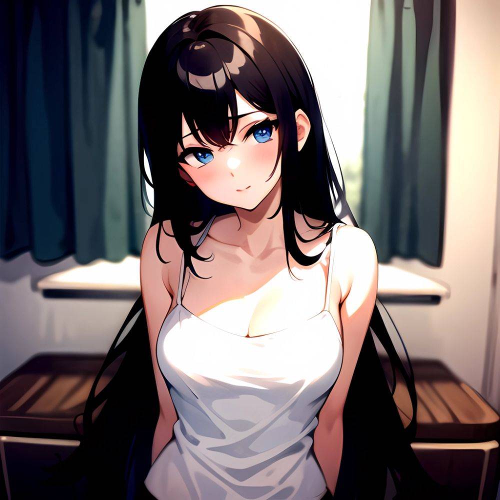 1girl Sexy Blue Eyes Arms Behind Back Facing The Camera Looking At The Camera, 987899633 - AIHentai - #main